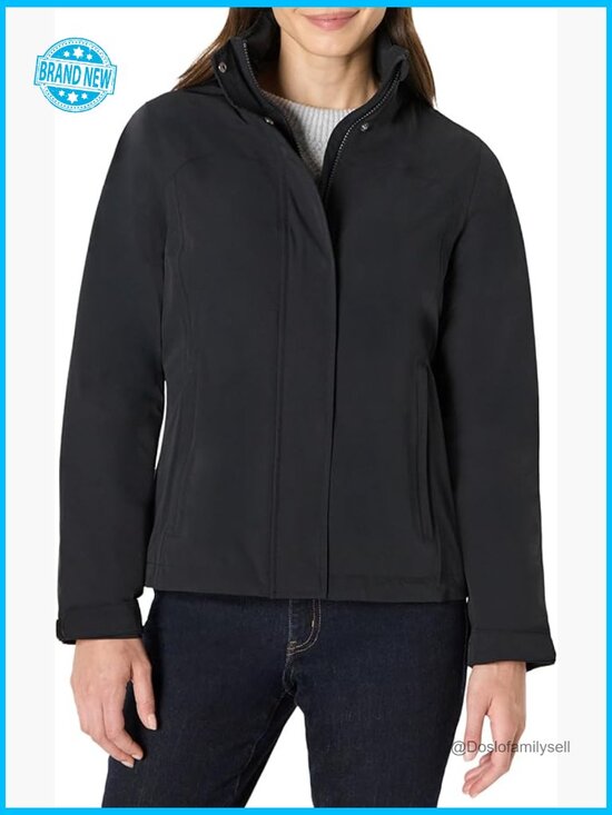 Jackets & Blazers - Waterproof Rain Jacket Regular Fit Lightweight Packable Hood Long Sleeve